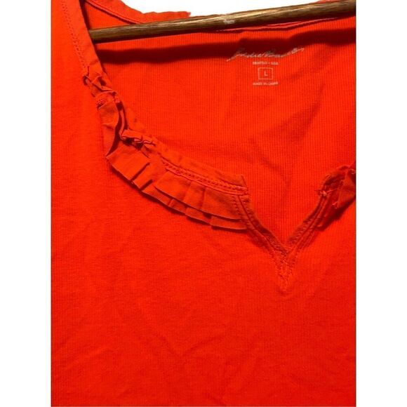 Orange Sleeveless Top Casual Tank Top Summer Basic Layering - Picture 2 of 4